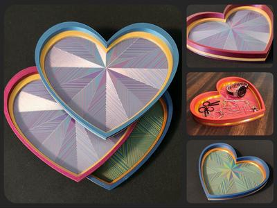 Heart-shaped Sunburst Catch-all Tray/Dish