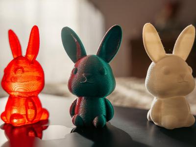 Filament Test Bunny (Smooth/Fuzzy/TPU Squeeze/AMS)
