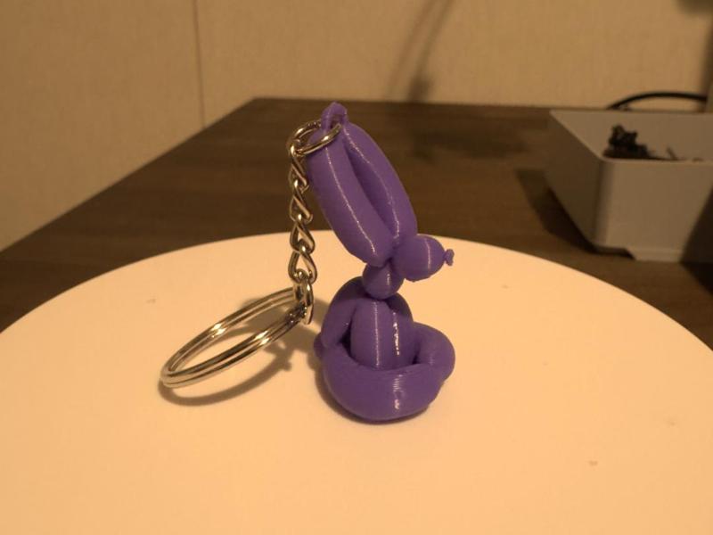 Balloon Easter Bunny Keychain!