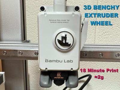 3D Benchy Extruder Wheel