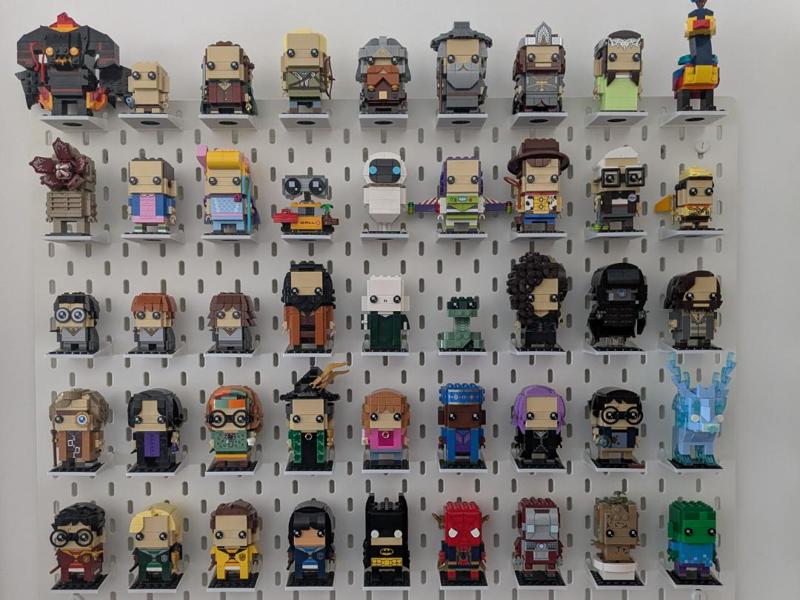 LEG0 Brickheadz display shelve for IKEA Skadis