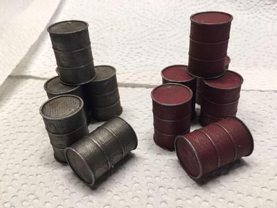 Miniature wargamming oil barrel