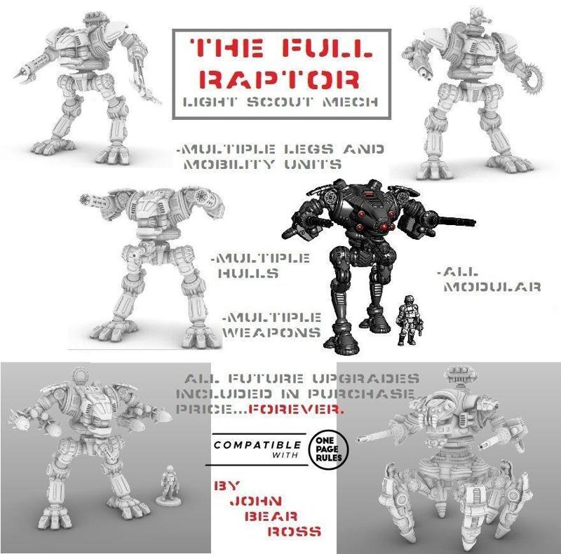 The Full Raptor - All Hulls Legs Weapons and Upgrades - FOREVER