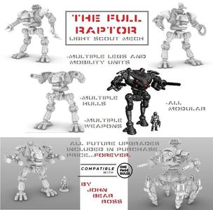 The Full Raptor - All Hulls Legs Weapons and Upgrades - FOREVER