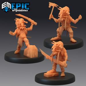 Goblin Redcap Set / Green Skin Army Soldier / Forest Encounter / Classic Monster