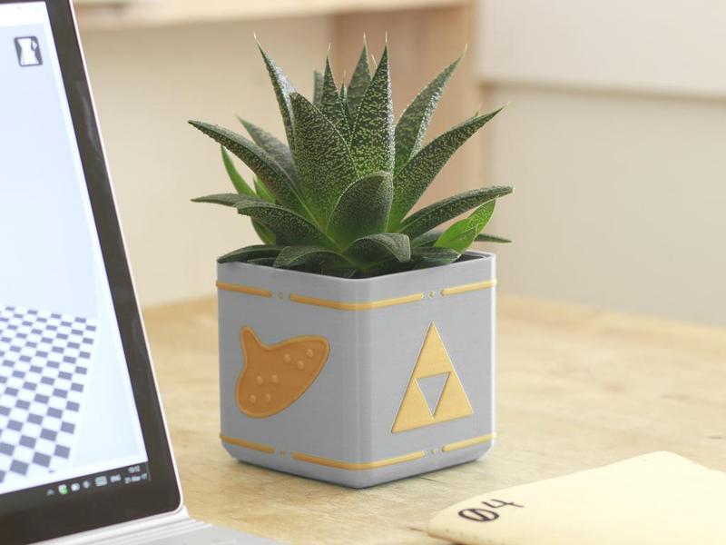 Zelda Planter - Single / Dual Extrusion Minimal Planter