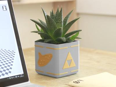 Zelda Planter - Single / Dual Extrusion Minimal Planter