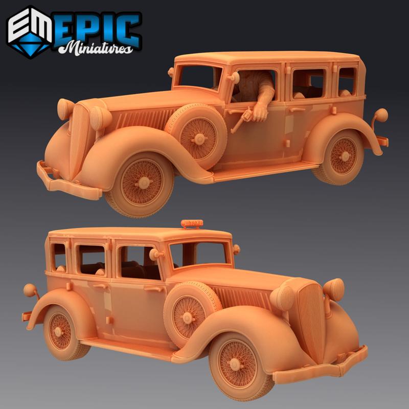 Orc Taxi / Gangster Car / 1920s Mafia Cars / Criminal Organization Vehicle / Drive by Shooting