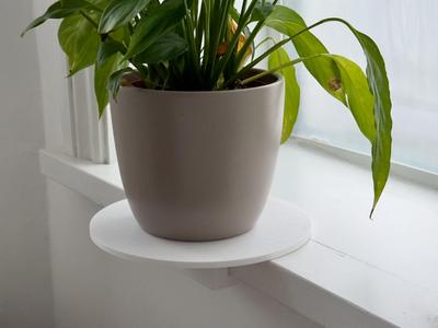 Windowsill clamp plant stand