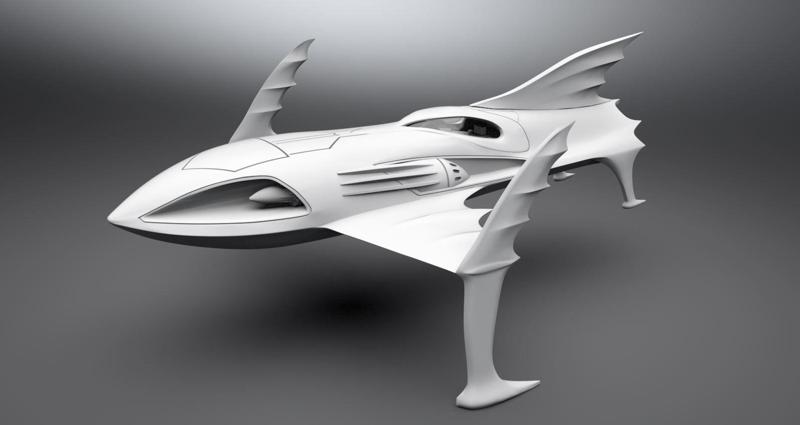 Bat Ski Boat Scale model