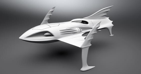 Bat Ski Boat Scale model