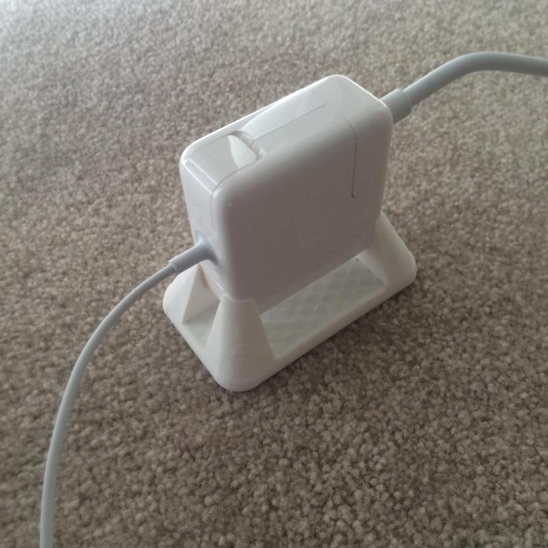 MacBook AC/power adapter stand