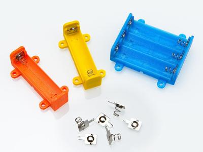 Parametric Spring Contacts Battery Box for AA Cells 