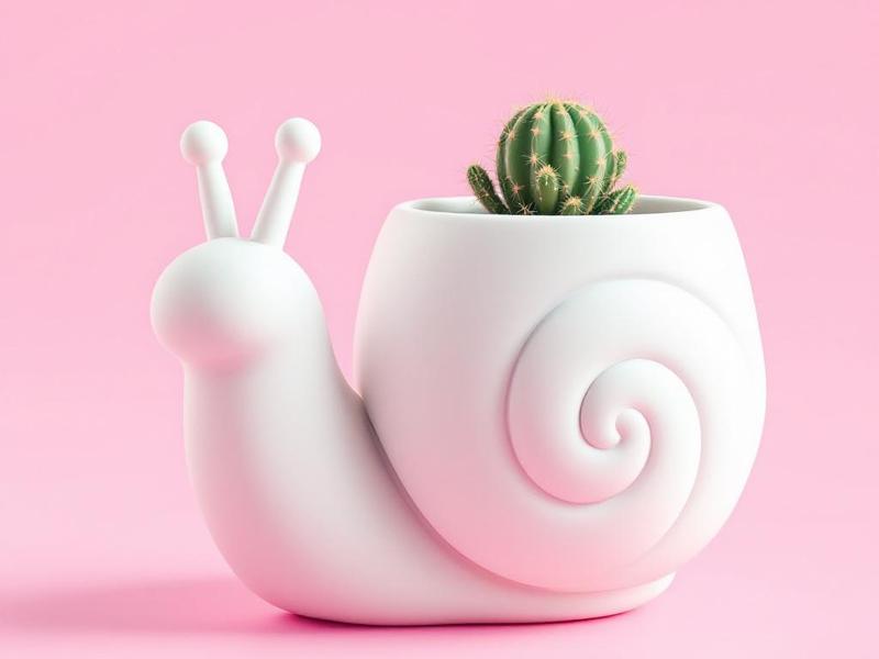 Modern Snail Planter – Elegant Vase for Flowers