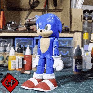 Flexi Sonic The Hedgehog - Print In Place - No supports