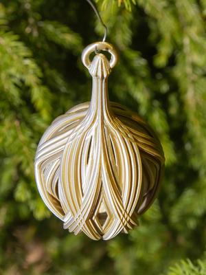 Diamond Swoop Christmas Bulb 2024