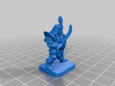 Heroquest Dark Elf with Sword and Shield