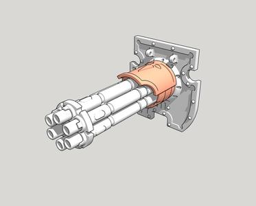 Dominion Crusader MK3 - Gatling gun