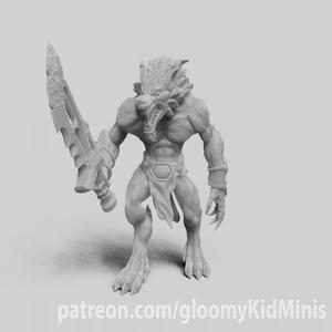 Werewolf Hybrid Form Barbarians
