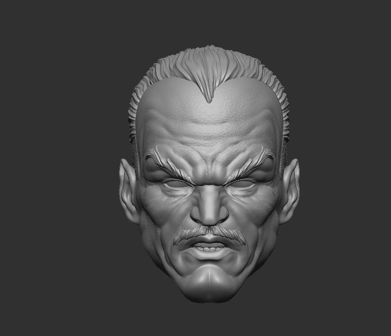 Sinestro - Headsculpt for Action Figures 3D print model