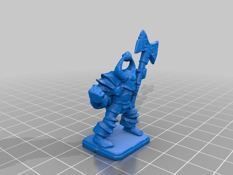 Hero Quest Chaos Warrior with doubleaxe