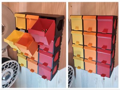 Modular Desk/Workshop 6 cm drawers 
