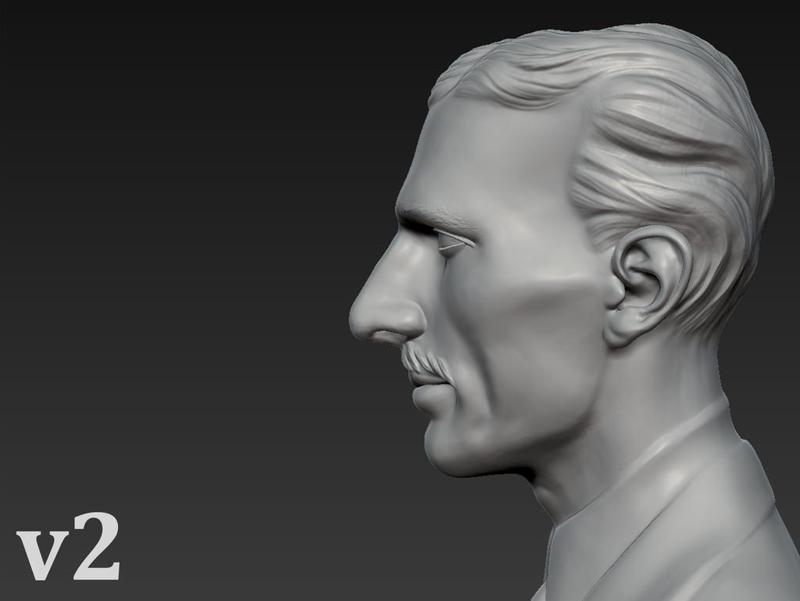 Bust of Nikola Tesla