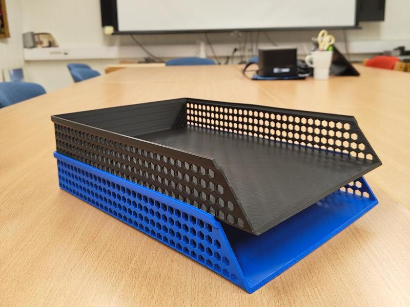 Hexagonal A4 Desk Tray