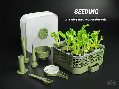 Self Watering Seed Starter with Modular Grow Kit