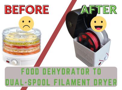 2 Spools Printable Filament Dryer