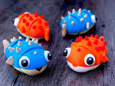 Articulated Flexi Puffer - Pufferfish toy fidget