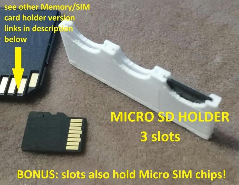 3 Micro SD (& Micro SIM) chip holder (MOST POPULAR!)