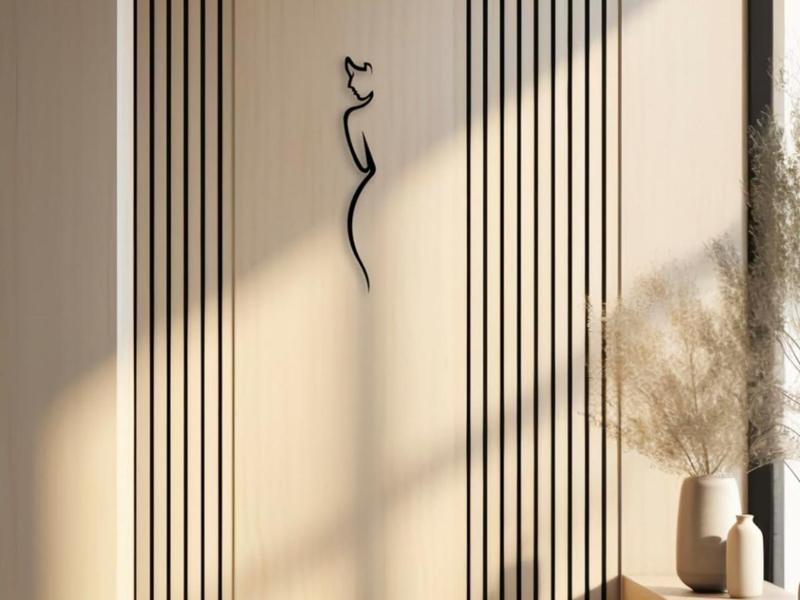 Woman Profile Wall Decoration - Linear Art