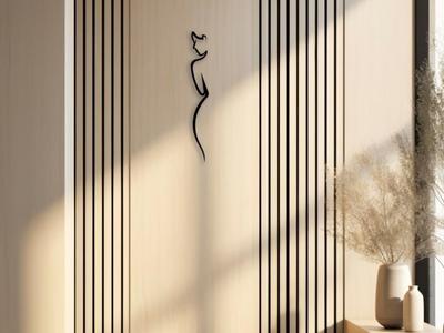 Woman Profile Wall Decoration - Linear Art