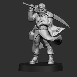 Auron Final Fantasy X 3D Print Miniature