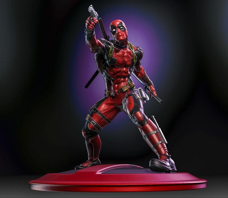 Deadpool statue
