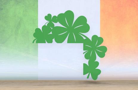 Saint Patrick's Day - Shamrocks - Door Corner