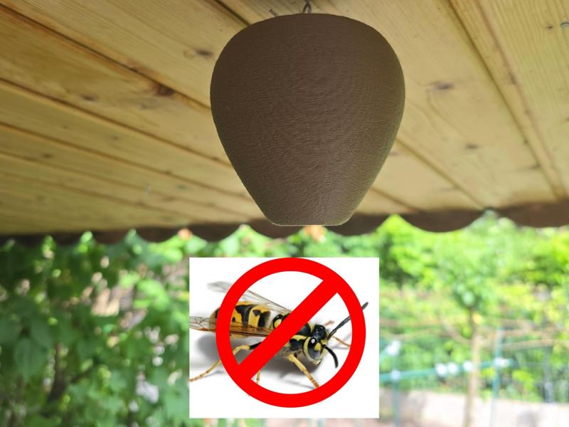 Anti Wasp Nest with real wasp texture