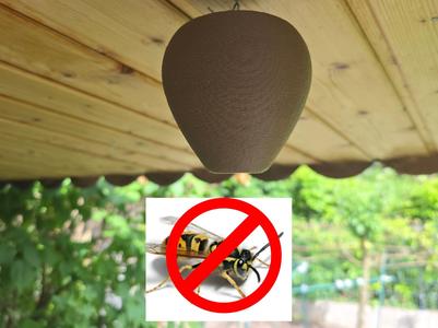 Anti Wasp Nest with real wasp texture