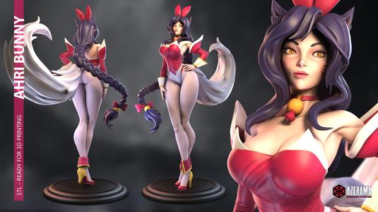 Ahri Bunny STL Ready for 3D Printing