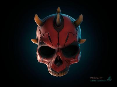 Darth Maul skull 3dprinting