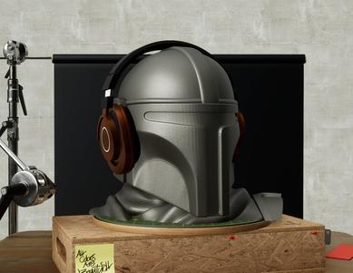 The Mandalorian Headset Stand / Holder