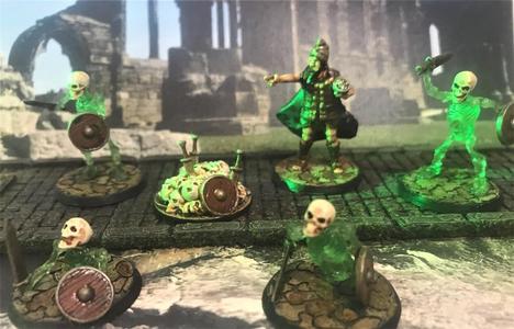 Necromancer's Undead Skull & Weapons resurrection pile, Objective / Marker
