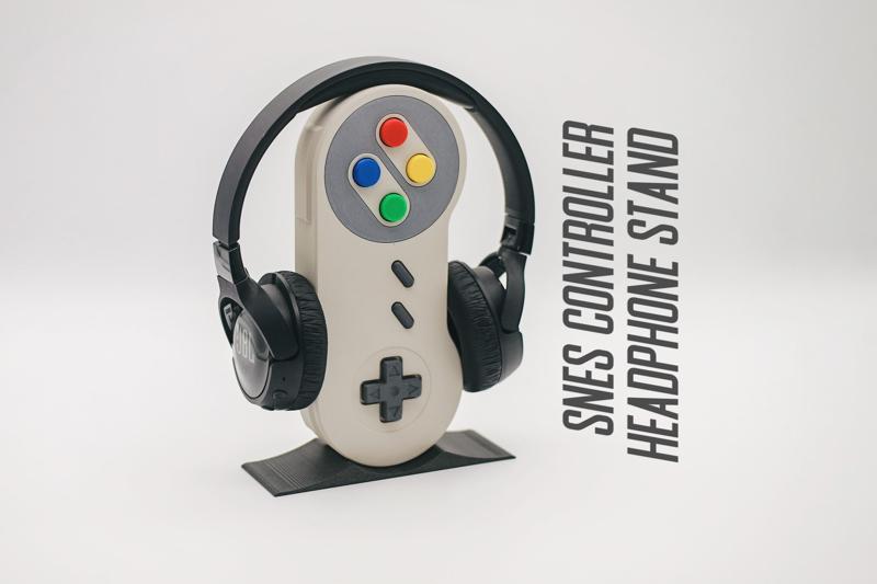 SNES Controller Headphone Stand - Retro Gaming Decor
