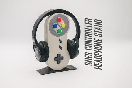 SNES Controller Headphone Stand - Retro Gaming Decor