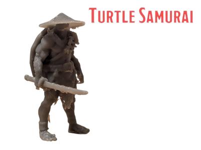 DnD Turtle Samurai Miniature
