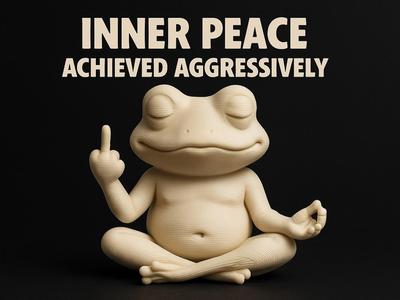 Inner Peace Frog – The Meditative Menace