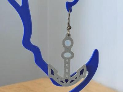 Nautical Anchor Earrings 