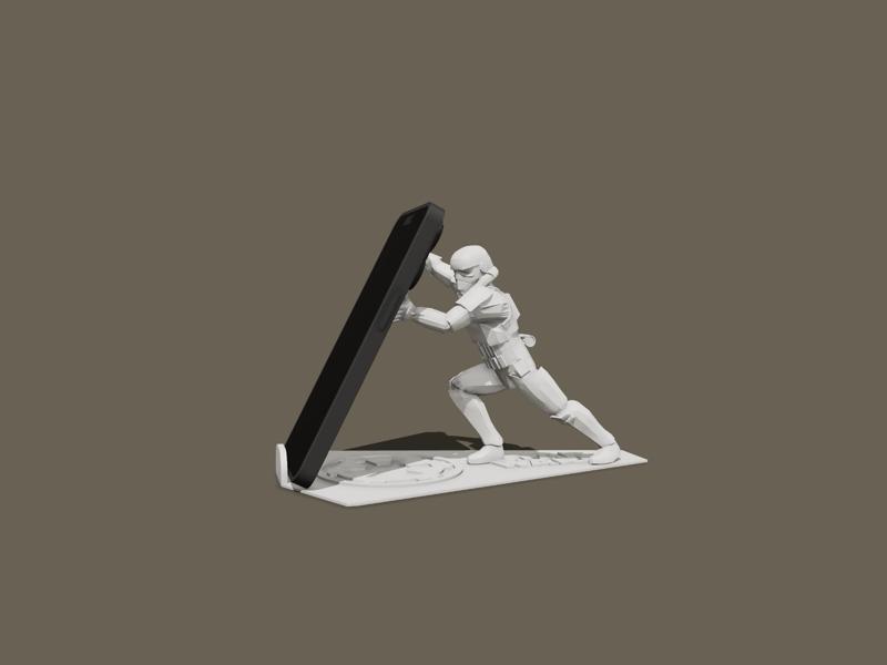 Phone holder Star Wars storm trooper / Handy Halter Star Wars Storm Trooper 