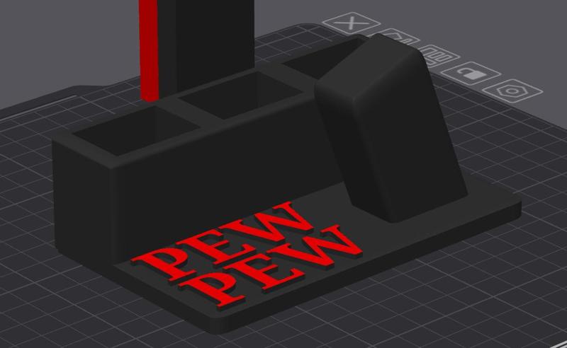 Pew Pew Pistol and Magazine Stand